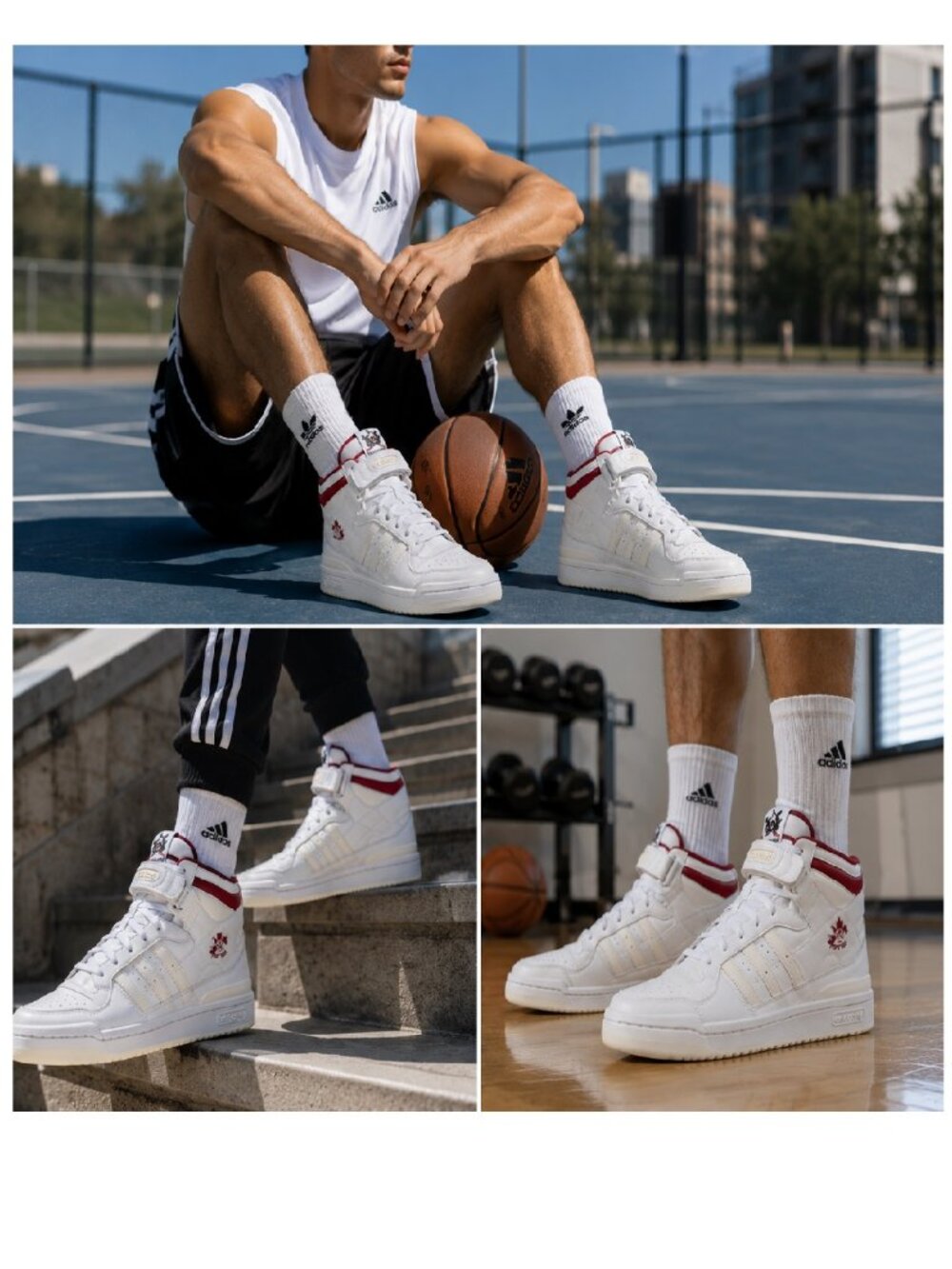 Adidas Forum Mid Thebe Magugu Sneakers White Red GY9556